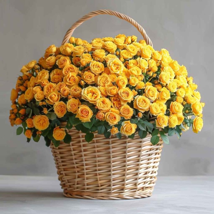Букет 1001 желтая роза
