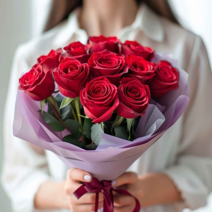 Букет 11 красных роз