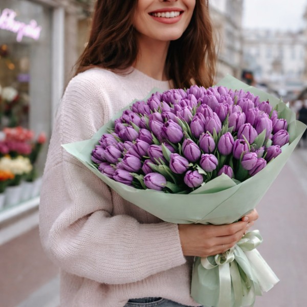 101 фиолетовый тюльпан