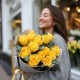 Букет 15 желтых роз