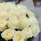 Букет 19 белых роз