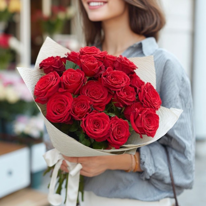 Букет 19 роз Эквадор