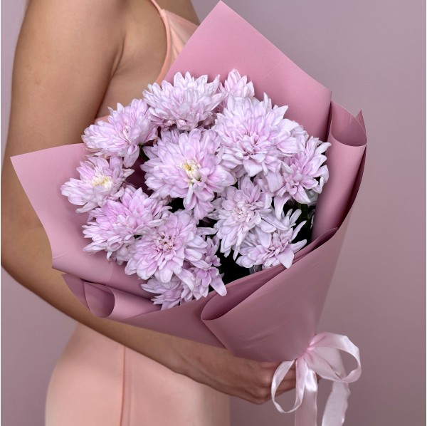 Букет из 3 кустовых хризантем