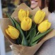 Букет 5 желтых тюльпанов