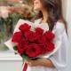 Букет 9 красных роз 50 см