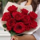 Букет 9 красных роз 50 см