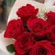 Букет 9 красных роз 50 см