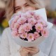Мини букет из розовых хризантем