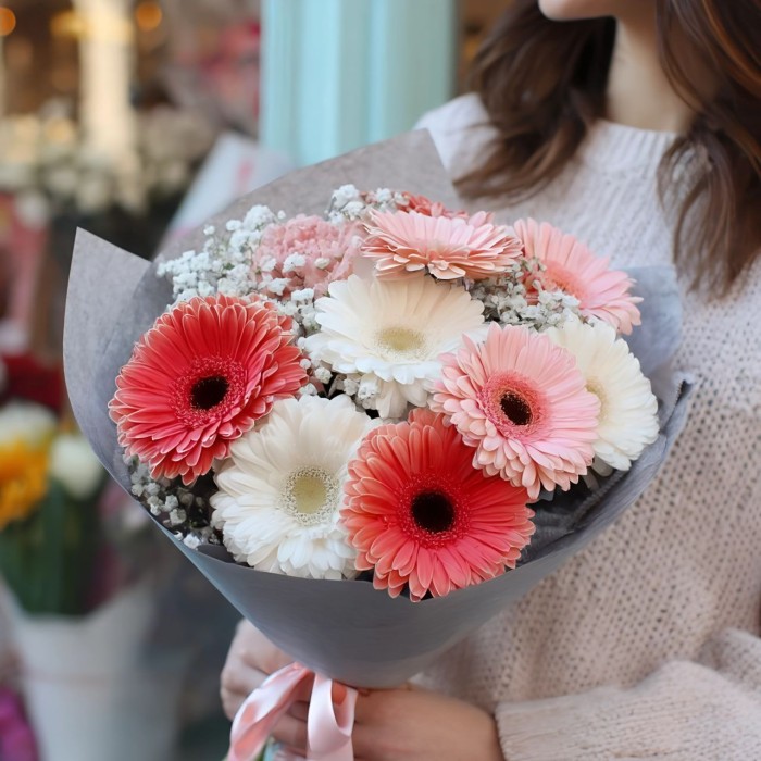 Монобукет из гербер