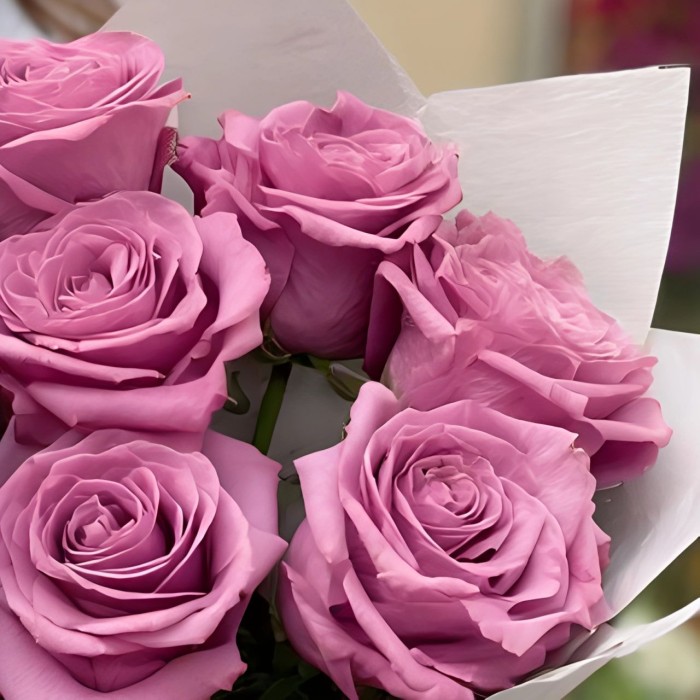 Букет Розы сиреневого цвета