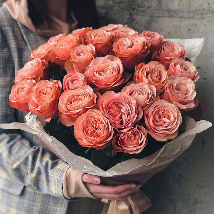 Букет 25 пионовидных роз