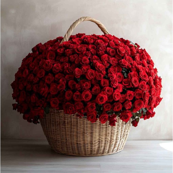 1001 красная роза