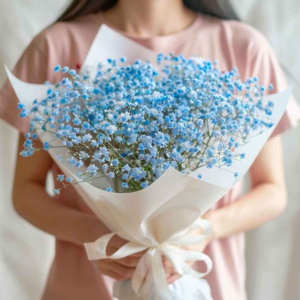 15 синих гипсофил