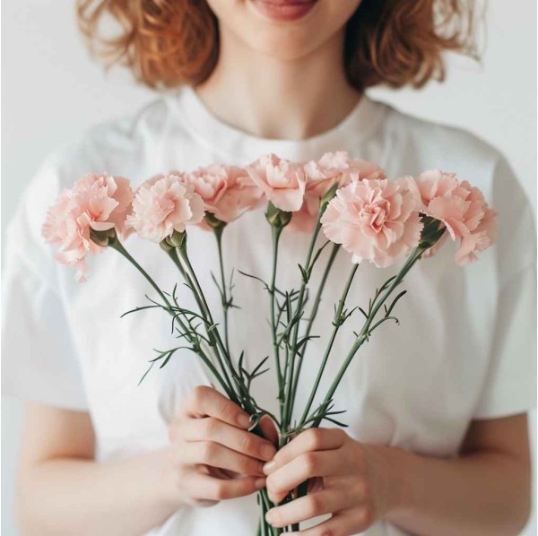 Букет 7 розовых гвоздик