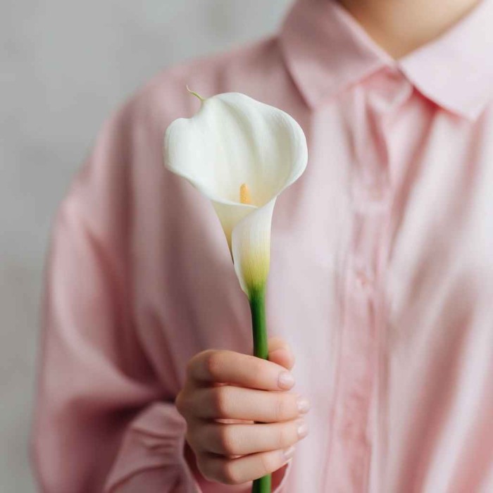 Белая калла 1 штука