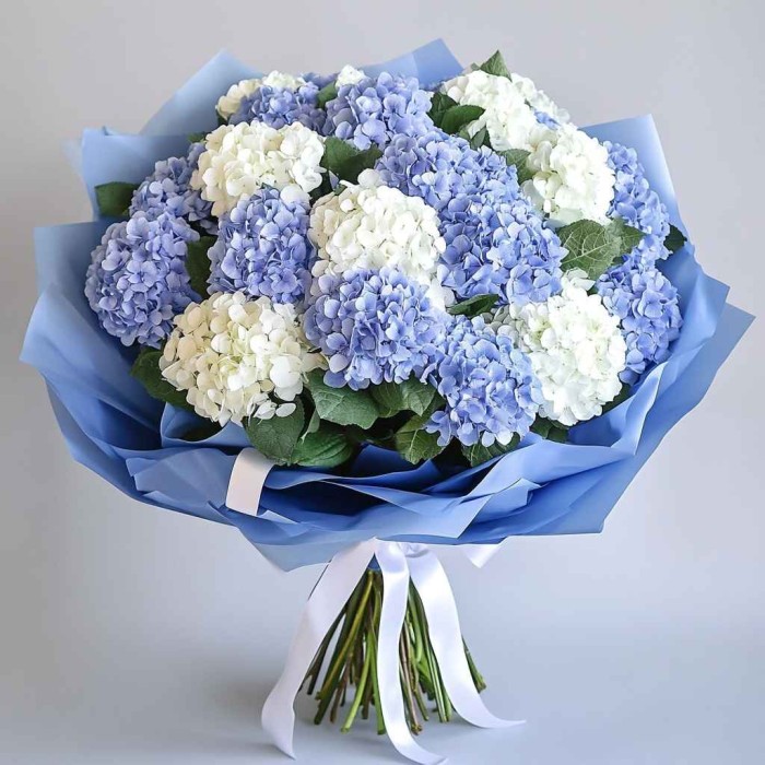 Букет из 25 гортензий