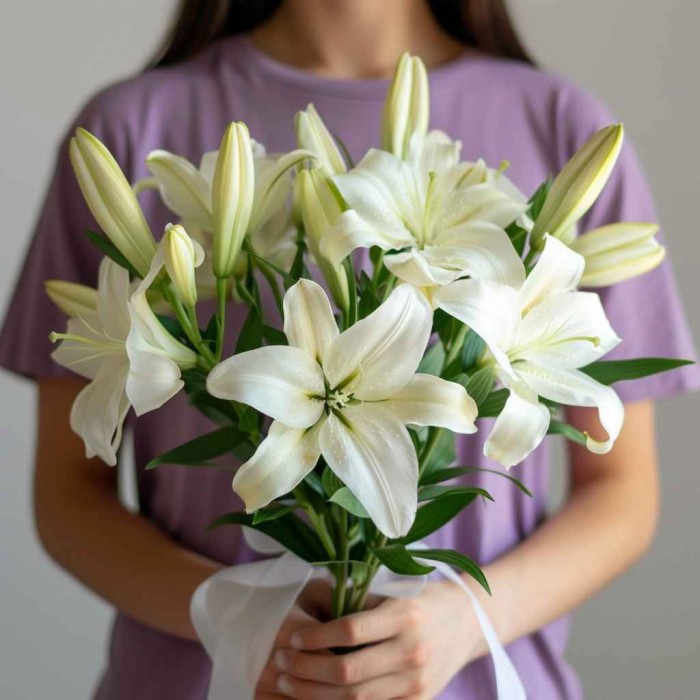Букет из 5 лилий