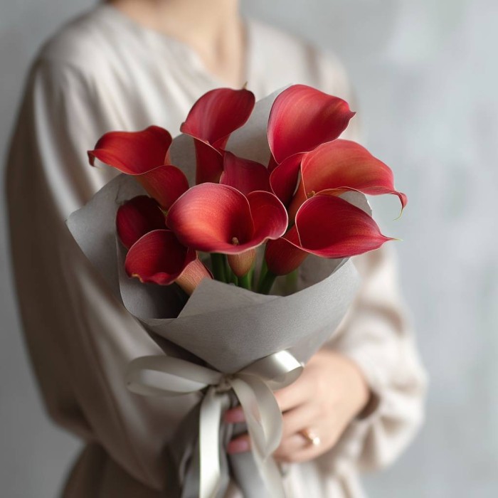 Букет из калл на день рождения