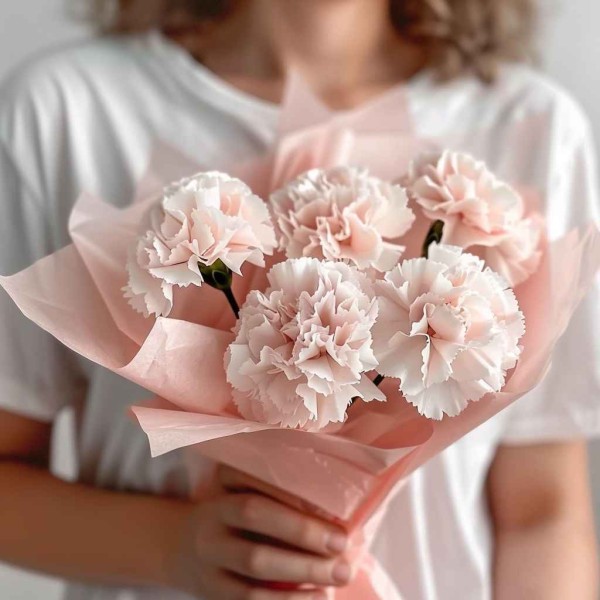 Монобукет 5 гвоздик