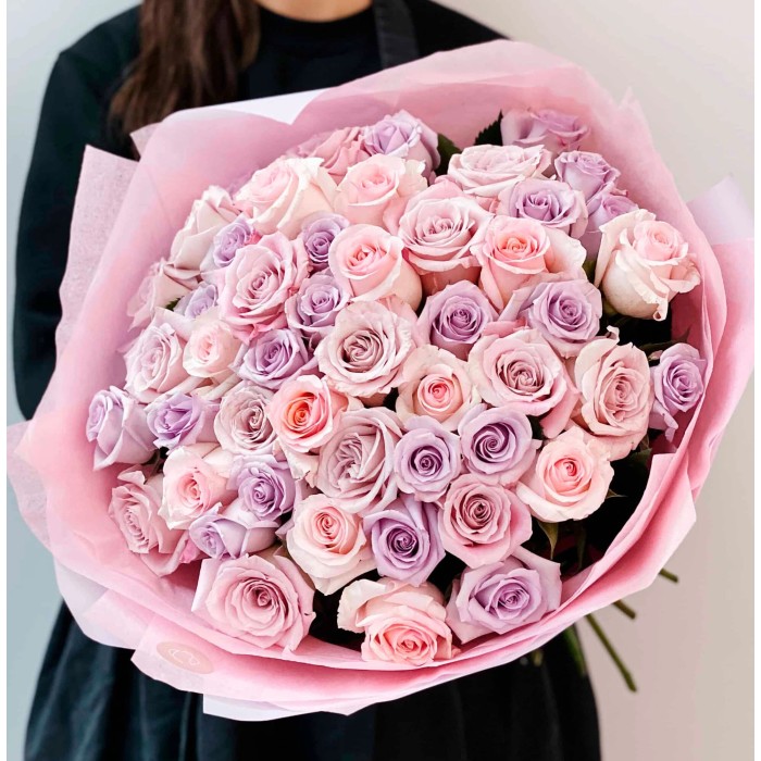 Букет 51 роза 70 см