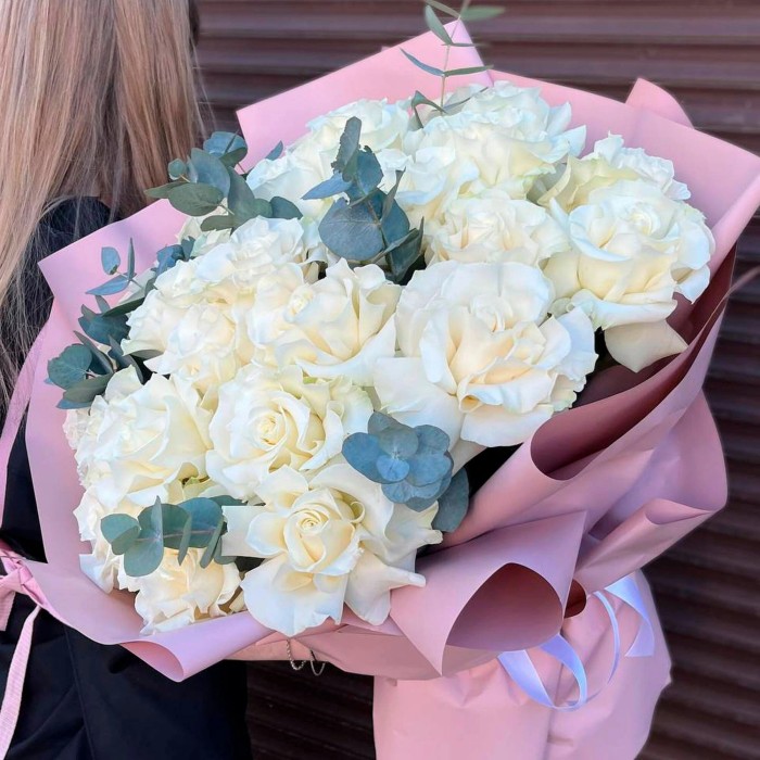 Букет Белые французские розы