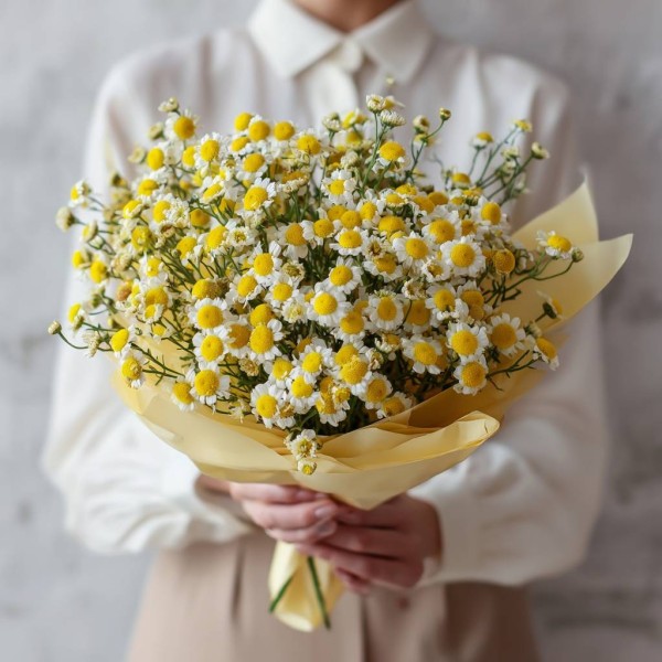 Кустовые ромашки 15 штук