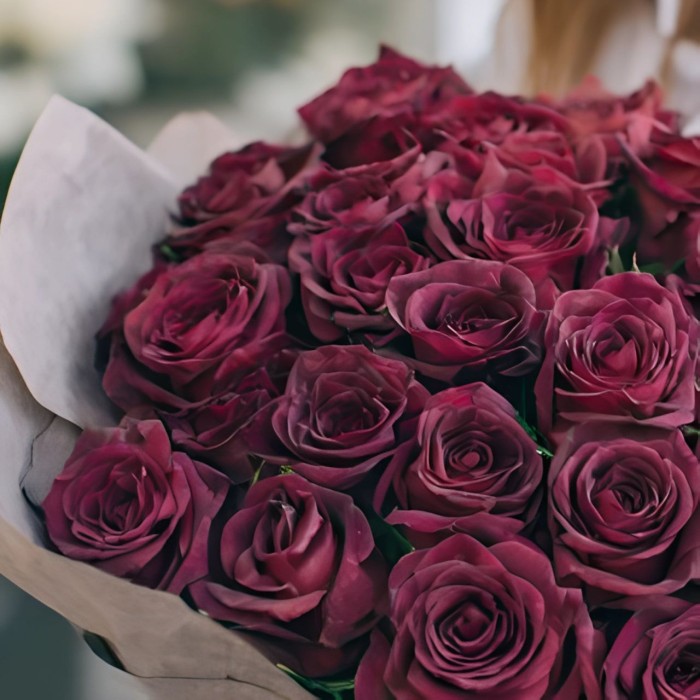 Букет 29 бордовых роз