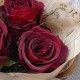 Букет 3 бордовые розы