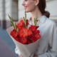 Букет 3 красных гладиолуса