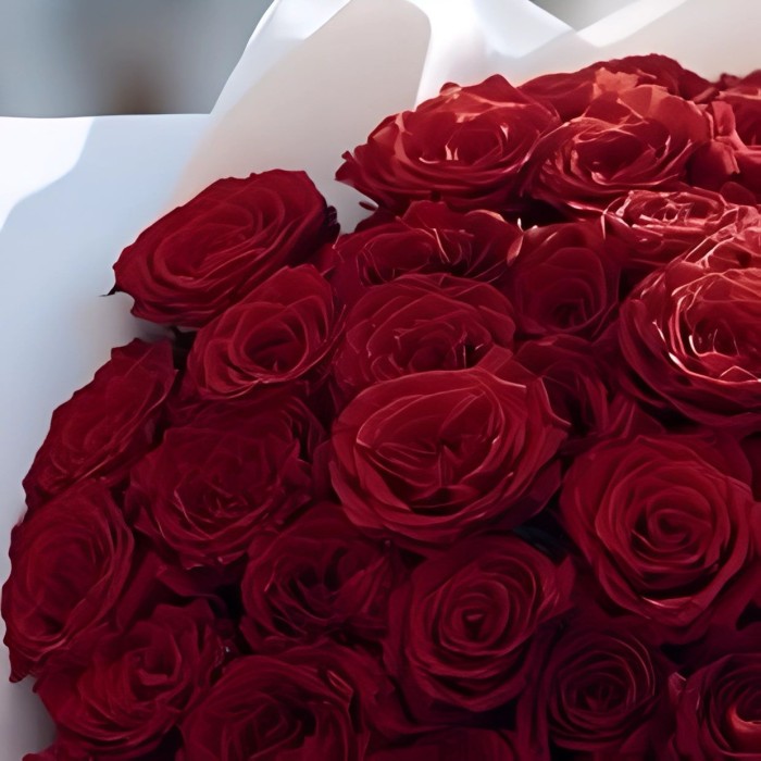 Букет 49 красных роз