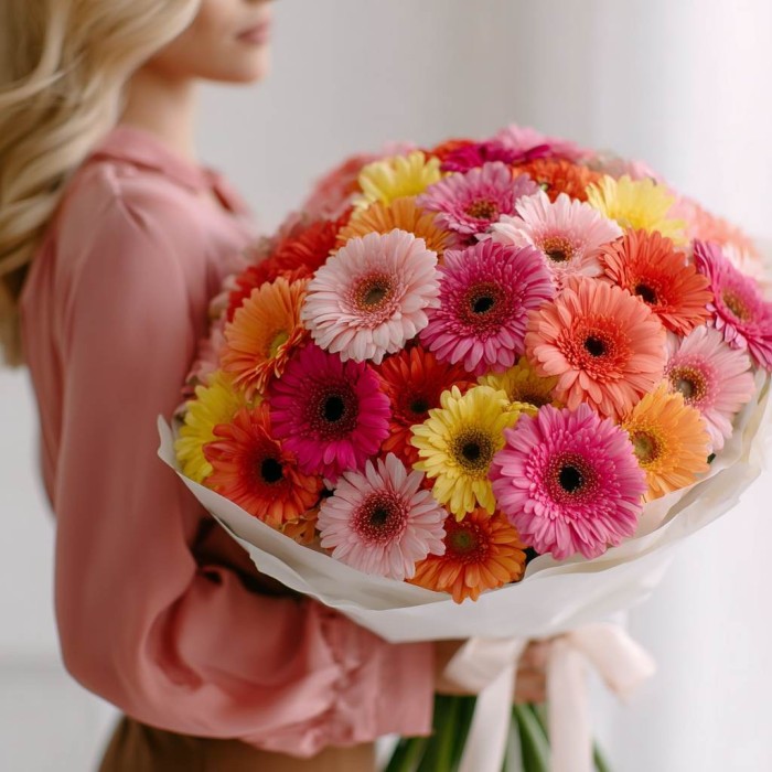 Букет 51 гербера микс