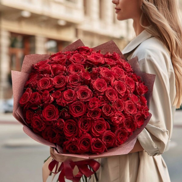 63 красные розы