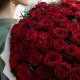 Букет 67 красных роз