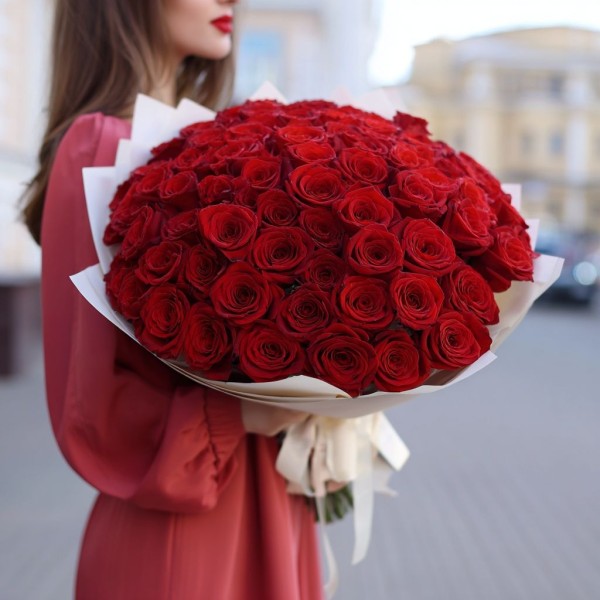 69 красных роз