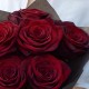 Букет 7 бордовых роз