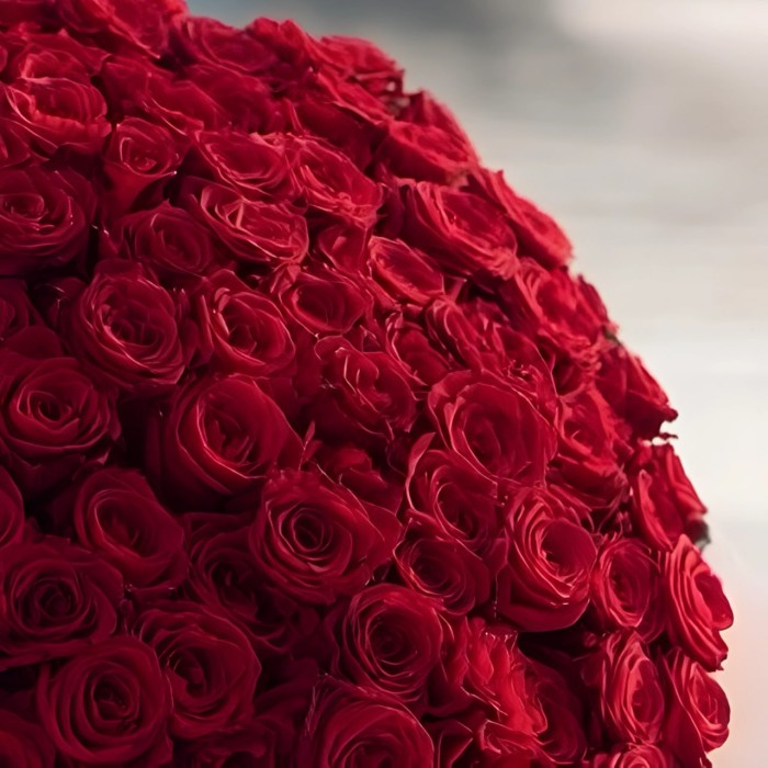 Букет 80 красных роз
