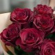 Букет 9 бордовых роз