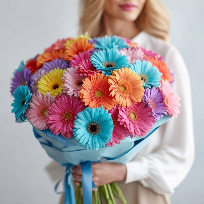 Большой букет гербер