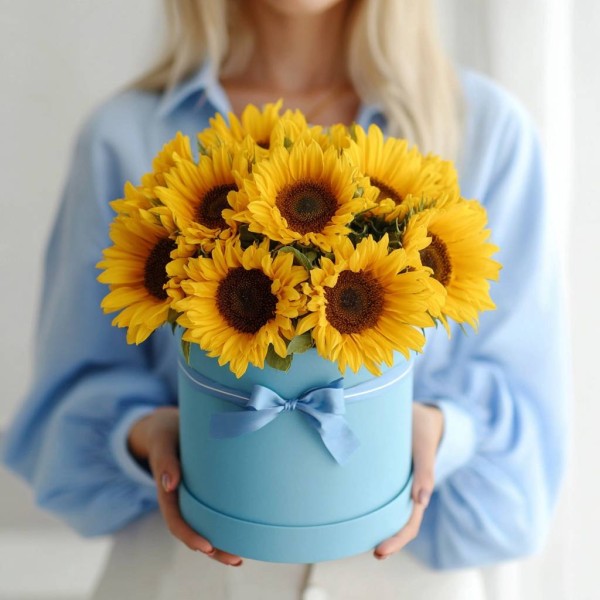 Композиция из подсолнухов