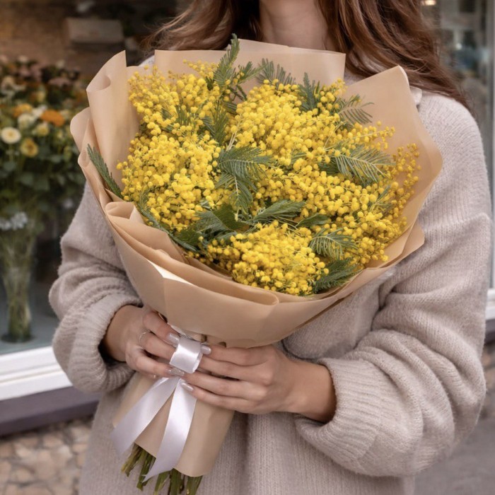 Букет мимоза 5 пучков