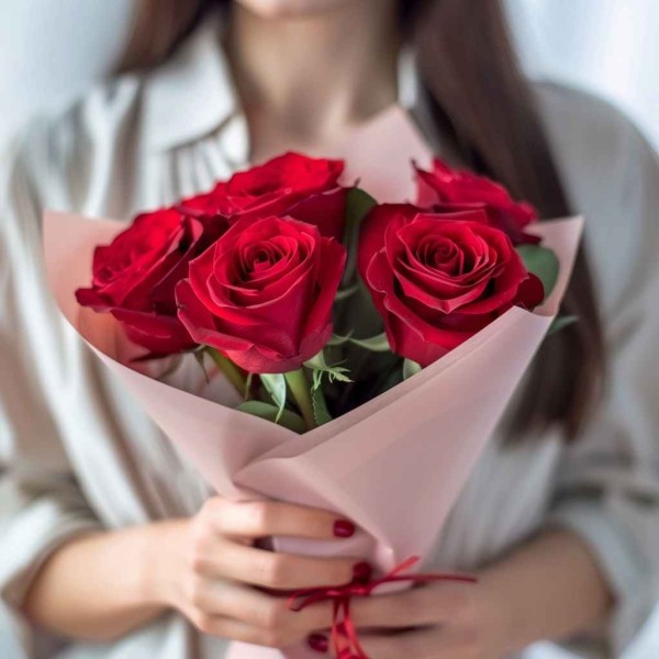 Букет 7 красных роз