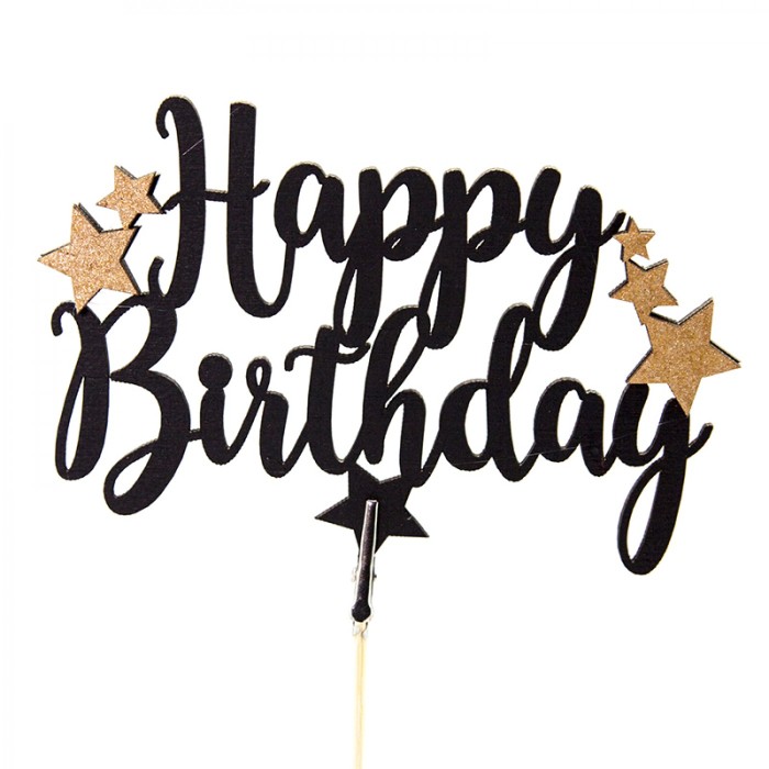 Топпер Happy Birthday